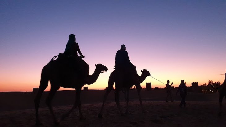 Pôr do sol no deserto -Marrocos © Viaje Comigo