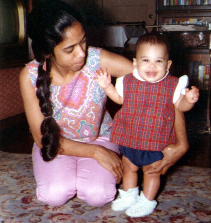 Vice President Harris with her mother, Shyamala © White House
