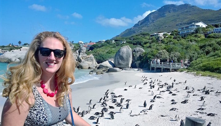 Janet Newenham na Cidade do Cabo © DR