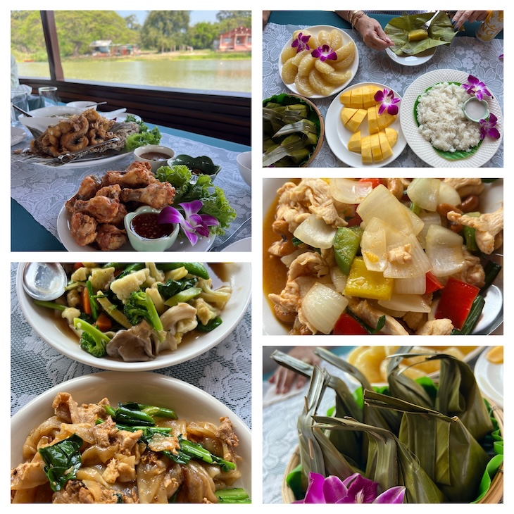 Almoço no barco - Uthai Thani - Tailandia © Viaje Comigo