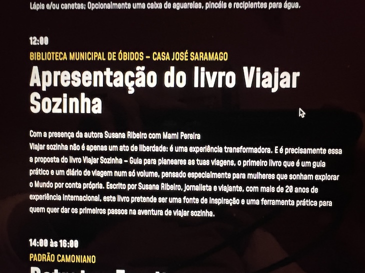 Festival Latitudes - Viajar Sozinha de Susana Ribeiro