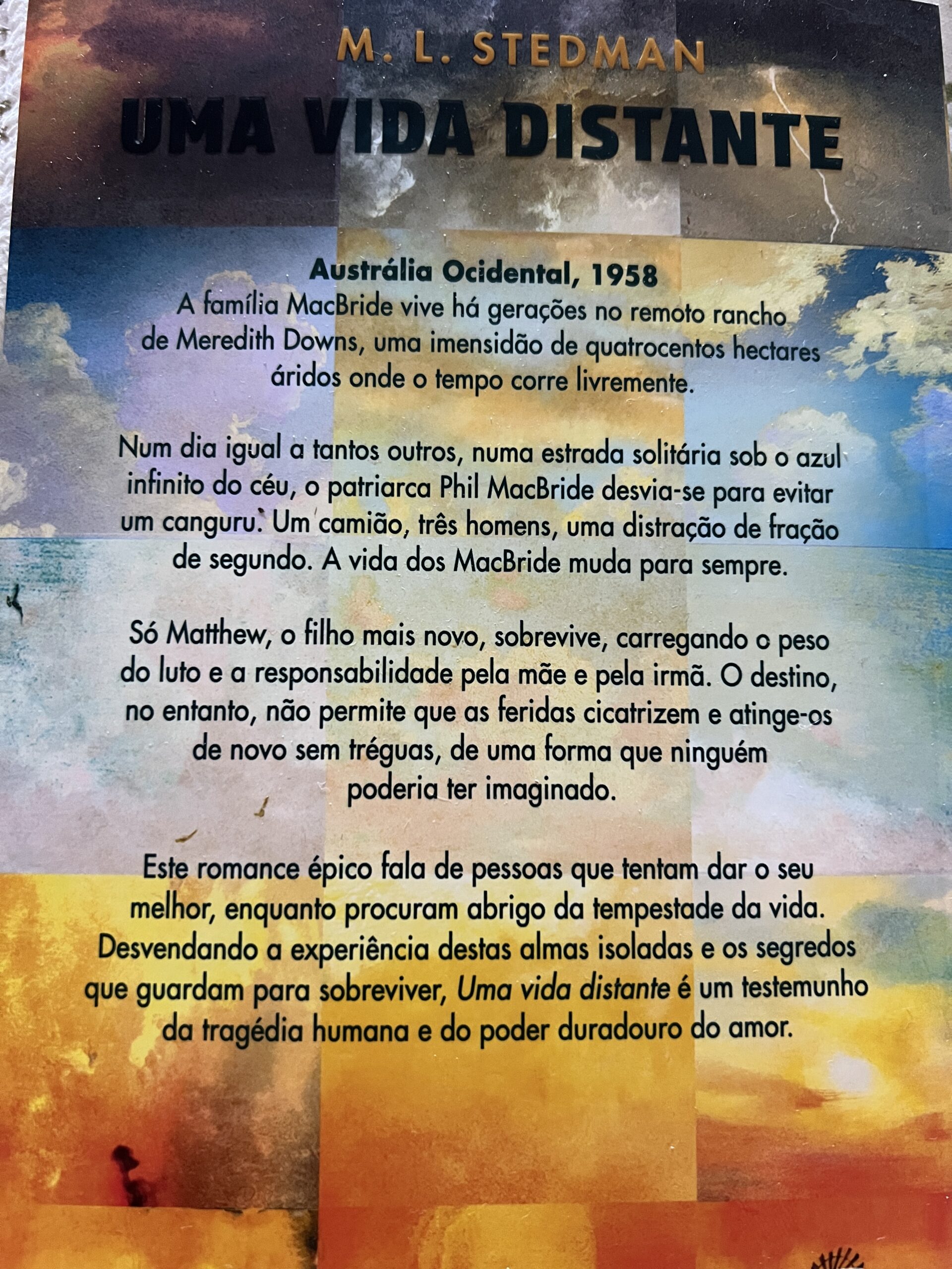 "Uma Vida Distante" . Livro da autora M. L. Stedman © Viaje Comigo