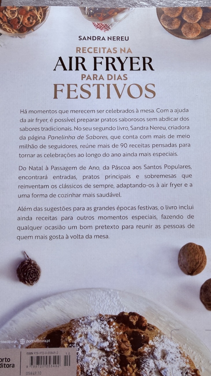 Receitas na Air Fryer para Dias Festivos - Livro Sandra Nereu